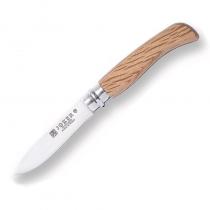 Joker NE23 Folding Pocket Knife - 3.15" Blade, Oak Wood Handle