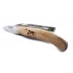 Joker Folding Pocket Knife with Dog Engraved Beech Wood Handle - 3.14" Blade