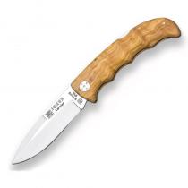 Joker NO20 Terrier Folding Pocket Knife - 3.54" MoVa Steel Blade, Olive Wood Handle