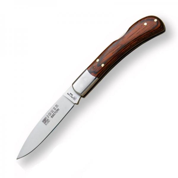 Joker NR41 Breton Pocket Knife - 2.75" MoVa Steel Blade, Stamina Wood Handle