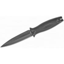 Kershaw 4007 Secret Agent Boot Knife 4.4" Black Blade, Black GFN Handles, Molded Sheath