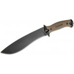 Kershaw 1077TAN Camp 10 Fixed 10" Carbon Steel Blade, Rubber Handles