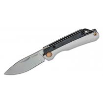 Kershaw 2032 UK EDC Esteem Double Detent Folding Knife - 2.5" DP Blade, Stainless Steel Handle with G10 Overlays