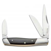 Kershaw 4386 Iredale UK EDC 3 Blade Folding Knife - 2.6" CP, 2.2" Sheepsfoot and 1.6" Pen Blades, Black Micarta Handle