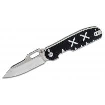 Kizer Cormorant Pocket Knife - 3.23" S35VN Satin CP Blade Black and White G10 X-Pattern Handle