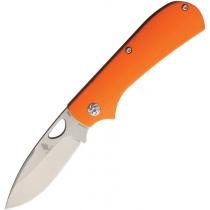 Kizer Vagnino Zipslip Slipjoint UK EDC Folding Knife - 2.84" Blade Orange G10 Handle