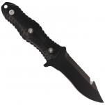Mac Coltellerie Alli Dive Be Black Diving Knife - 4.72" Blade, Black Handle