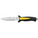 Mac Coltellerie Aquatys Dive Knife Yellow and Black - 4.72" Blade