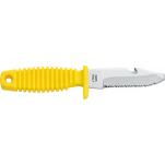 Mac Coltellerie Shark 9 PT Diving Knife Yellow - 3.31" Blade