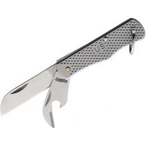 Marbles G.I Jack UK EDC Pocket Knife - 2.5" Sheepfoot Blade, Satin Finish Handle, Bail, Bottle Opener and Can Opener