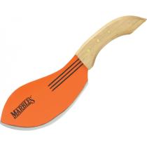 Marbles Bolo Camp Machete - 8.6" Orange Finish Blade, Natural Wood Handle