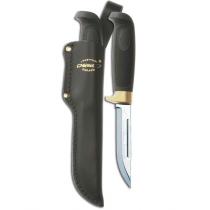 Marttiini Condor Classic Lapp Knife - 4.33" Blade Black Rubber Handle Leather Sheath