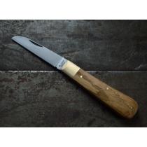 Michael May Knives UK EDC Large Lambfoot Pocket Knife Yorkshire Oak - 2.63" Carbon Steel Blade