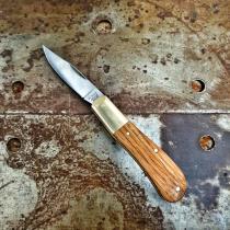 Michael May Knives UK EDC Clayton Barlow Pocket Knife Yorkshire Oak - 2.44" Carbon Steel Blade