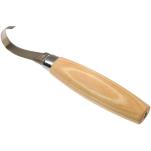 Mora 164 Left Handed Wood Carving Hook Knife -  Curved 52mm Blade and Birch Handle