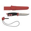 Mora Companion Spark Red - Bushcraft Knife with 4.1" Blade and Integrated Fire Starter