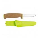 Mora Floating Knife 3.81" Blade, Cork Handle, Lime Polymer Sheath