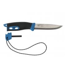 Mora Companion Spark Blue - Bushcraft Knife with 4.1" Blade and Integrated Fire Starter