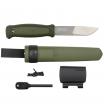 Morakniv Kansbol Green Knife  with Survival Kit