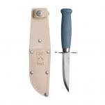 Mora Scout 39 Blueberry - 3.38" Blade, Finger Guard, Leather Sheath