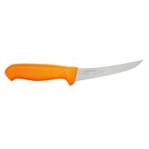 Morakniv Hunting Curved Boning Knife - 5.19" Stainless Steel Blade Burnt Orange Handle