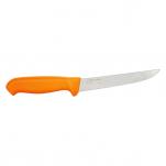 Morakniv Hunting Straight Boning Knife - 6.1" Stainless Steel Blade Burnt Orange Handle