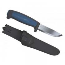 Mora Pro S Knife - 3.58" Stainless Steel Blade, Blue and Black TPE Rubber Handle