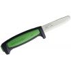 Morakniv Safe Pro Fixed Blade Knife - 3.2" Carbon Steel Rounded Tip Blade, Green Handle