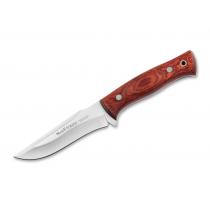 Muela Pointer Wood 12R Bushcraft Knife - 4.76" Blade Brown Sandalwood Handle Leather Sheath
