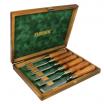 Narex Premium Polished Bevel Edge Chisel 6 Piece Set - 6,10,12,16,20 and 26mm Hornbeam Handle with Brass Ferrule