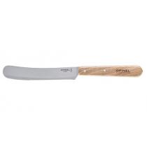 Opinel Brunch and Breakfast Knife - 4.52" Stainless Steel Spreading Blade, Natural Beech Handle, 