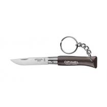 Opinel No. 4 Non Locking Stainless Steel Key Ring Knife - 1.96" Blade - Black