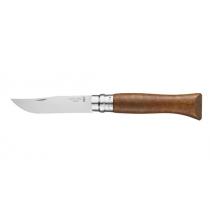 Opinel No.9 Walnut Pocket Knife - 3.54" Stainless Steel Blade