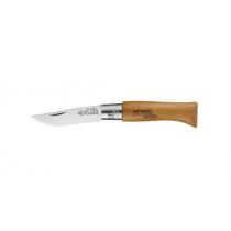 Opinel No.3 Beechwood Pocket Knife - 1.57" Carbon Steel Blade