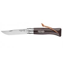 Opinel No.8 Pocket Knife Black - 3.34" Stainless Steel Blade