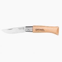 Opinel No.3 Beechwood Pocket Knife - 1.57" Stainless Steel Blade