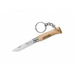 Opinel No.4 Pocket Knife with Key Ring - 1.96" Stainless Steel Blade