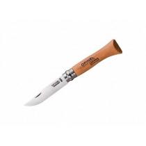 Opinel No.6 Beechwood Pocket Knife - 2.75" Carbon Blade