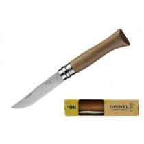 Opinel No.6 Walnut Pocket Knife - 2.75" Blade