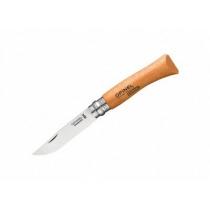 Opinel No.7 Beechwood Pocket Knife - 3.14" Carbon Steel Blade