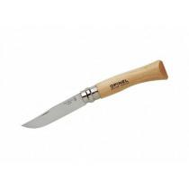 Opinel No.7 Beechwood Pocket Knife -  3.14" Stainless Steel Blade