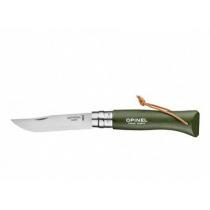 Opinel No.8 Pocket Knife Khaki - 3.34" Stainless Steel Blade