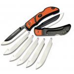 Outdoor Edge Razor-Lite Orange Folding Knife - 3.5" Replaceable Blade, Orange Rubberized TPR Handles