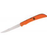 Outdoor Edge Field Bone Fillet and Boning Knife 5" Stainless Steel Blade, Orange Zytel Handles