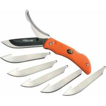 Outdoor Edge Razor Pro Orange Folding Knife 3.5" Replaceable Blade with Gutting Blade