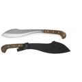 Condor Amalgam Machete 11.72" 1075 Carbon Steel Blade, Walnut Handles, Welted Leather Sheath