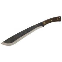 Condor Jungolo Machete 13.375" Carbon Steel Blade, Walnut Handles, Leather Sheath