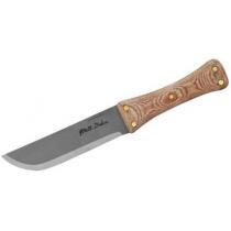 Condor Primitive Camp Knife 5.875" Carbon Steel Blade, Micarta Handles, Leather Sheath