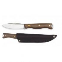 Condor Scotia Knife 3.55" 1095 Carbon Steel Blade, Walnut Handles, Welted Leather Sheath
