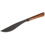 Condor Thai Enep Machete 11-1/2" Carbon Steel Black Blade, Hardwood Handles, Leather Sheath